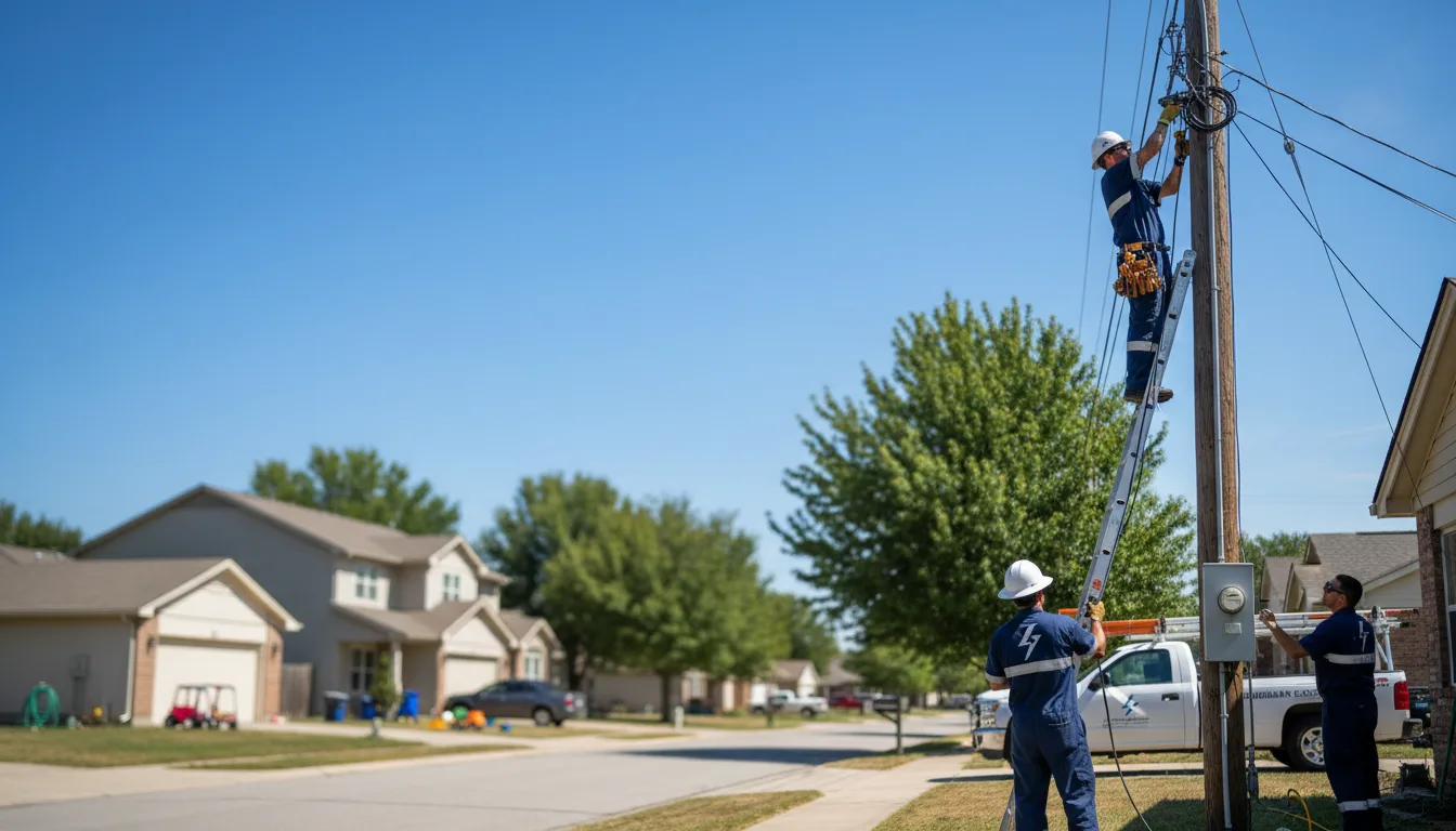 Residential electrician providing installation services in Naper, NE